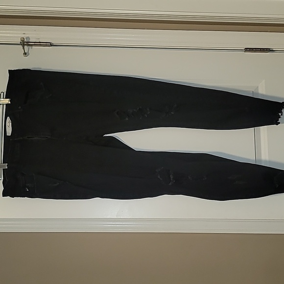 KanCan Denim - KanCan Black Jeans with Distressing